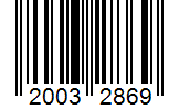 Barcode 20032869