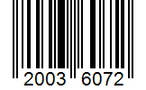 Barcode 20036072