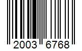 Barcode 20036768