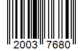Barcode 20037680