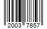 Barcode 20037857