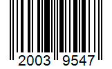 Barcode 20039547