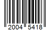 Barcode 20045418