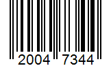 Barcode 20047344