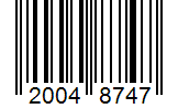 Barcode 20048747