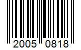 Barcode 20050818