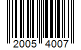 Barcode 20054007