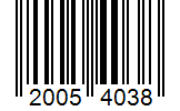 Barcode 20054038