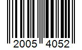 Barcode 20054052