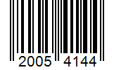 Barcode 20054144