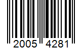 Barcode 20054281