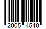 Barcode 20054540