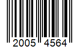 Barcode 20054564