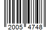 Barcode 20054748