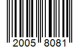 Barcode 20058081