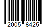 Barcode 20058425