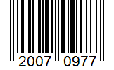Barcode 20070977