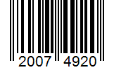 Barcode 20074920
