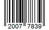 Barcode 20077839