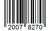 Barcode 20078270