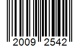 Barcode 20092542