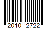 Barcode 20102722