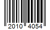 Barcode 20104054