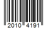 Barcode 20104191