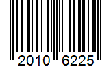 Barcode 20106225