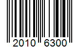 Barcode 20106300