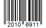 Barcode 20106911