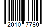 Barcode 20107789