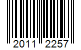 Barcode 20112257