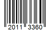 Barcode 20113360