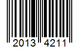 Barcode 20134211