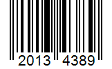 Barcode 20134389