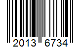 Barcode 20136734