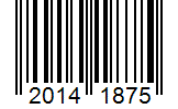 Barcode 20141875