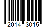 Barcode 20143015