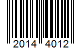Barcode 20144012