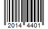 Barcode 20144401