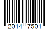 Barcode 20147501