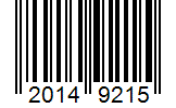 Barcode 20149215