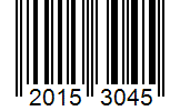 Barcode 20153045