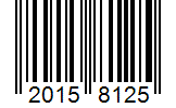 Barcode 20158125