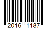 Barcode 20161187