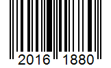 Barcode 20161880
