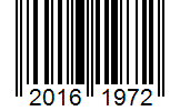 Barcode 20161972