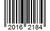 Barcode 20162184
