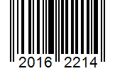 Barcode 20162214
